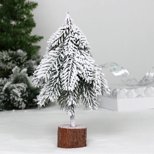 Елка в горшке "Снежная елочка" 15*15*33 см