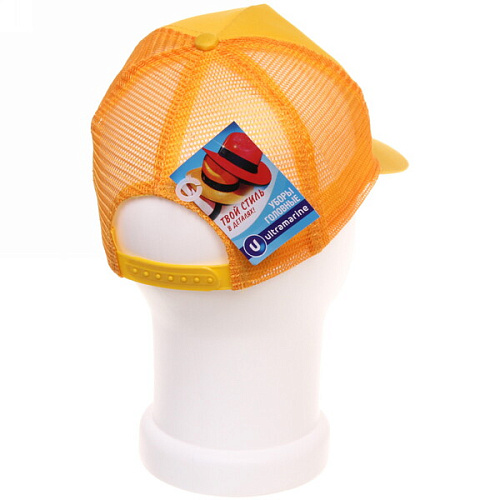 Бейсболка с сеткой Summer collection, цвет желтый, р58_8