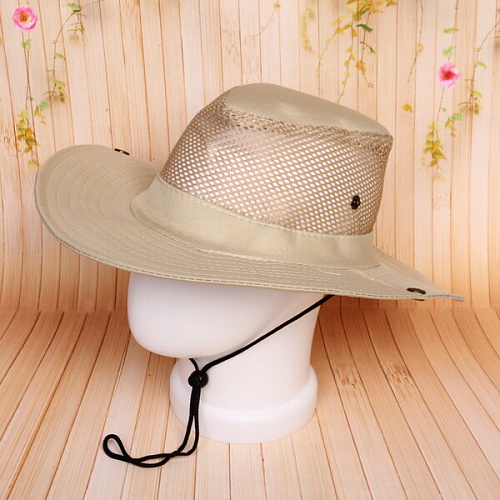 Шляпа мужская с клепками и сеткой Cowboy, микс 6 цветов, 58р, ширина полей 7,5см_32