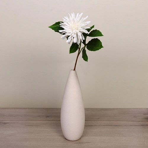 Цветок искусственный Natur 74см Хризантема белая_6