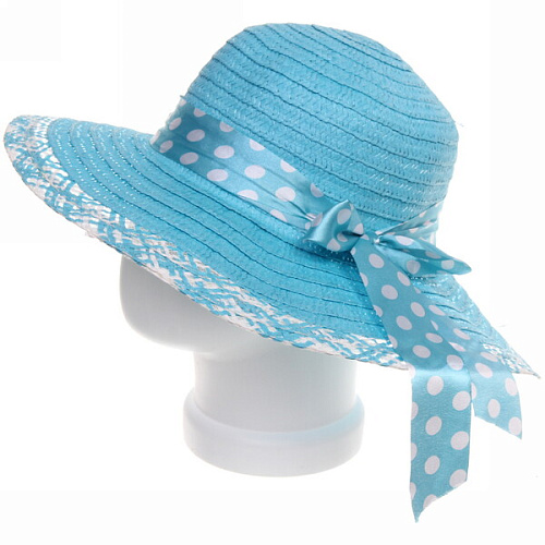 Шляпа женская с широкими полями TiraMiSu- Афина, микс  цветов, р58, ширина полей 10 см_16