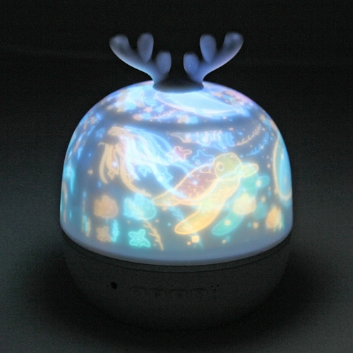 Светильник Диско-шар Fantasy - Оленёнок (в комплекте 6 картинок) 1314 см, 5 реж, батарейки 4хАAА, USB, RGB_22
