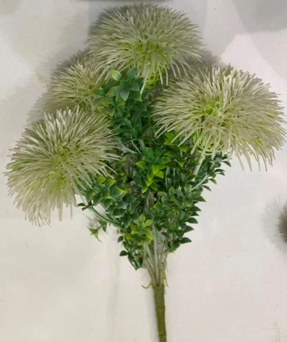 Искусственные цветы "Волшебство лета" 32см Одуванчики 5 цветков белые