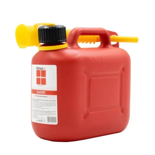 Канистра топливная пластиковая 5 л Oktan Классик, красная