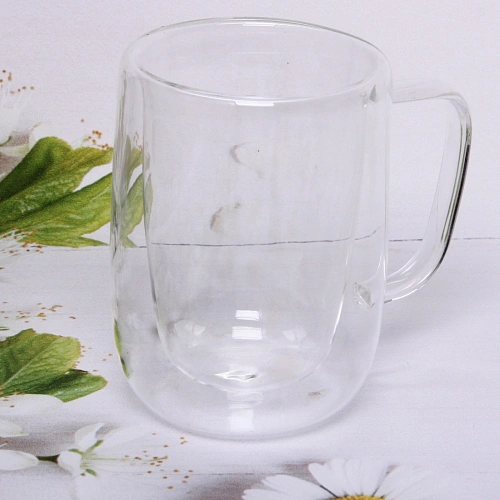 Кружка стеклянная с двойными стенками 300мл Хай-Тек_8
