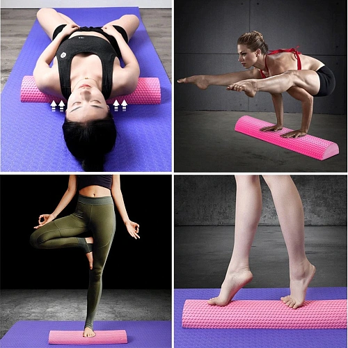 Полувалик массажный Relax, 4575 см, цвета микс_19