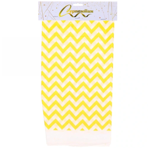 Скатерть "Волны" желтая 108*180см, пвх