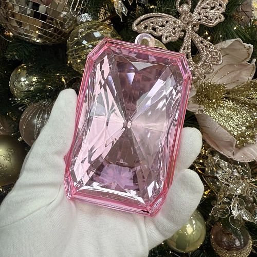 Ёлочное украшение "DIAMOND - Shine" 6,8*3,8*11,4 см, Розовый