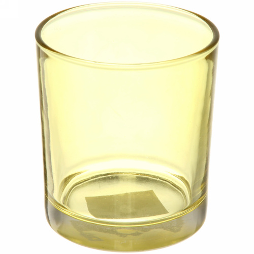 Подсвечник "Oasis-Glass" 8,8*10см цвет желтый