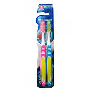 Зубная щетка Rendall Max Fresh ср.жестк (1+1)