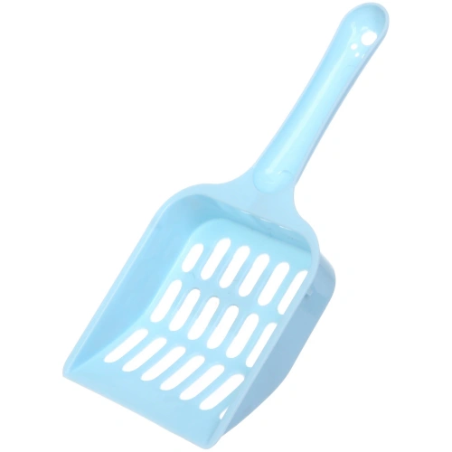 Совок для кошачьего туалета "ДОНКОТТИКО", цвет голубой, 19,5*8,8см (лейбл)