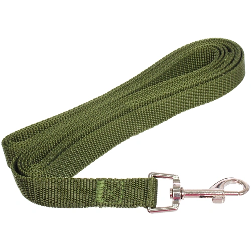 Поводок для собак крупных пород Мой Бро, цвет хаки, 3 метра (лейбл)_5