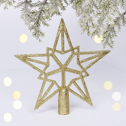 Звезда на ёлку 20*20 см "Путеводная звезда", Золото