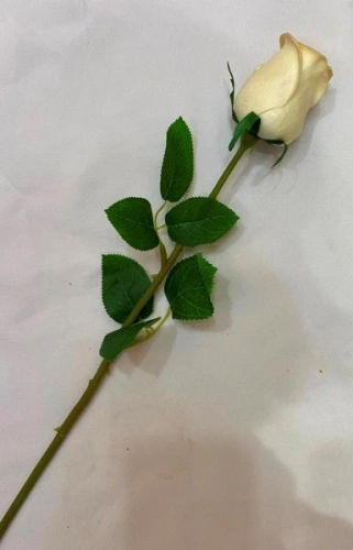 Цветок искусственный "Natur" 45см Роза белая