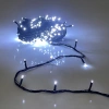 Гирлянда для улицы 15м 180 ламп LED чёрный провод, 8 реж, IP-54, Белый (возможность соединения)