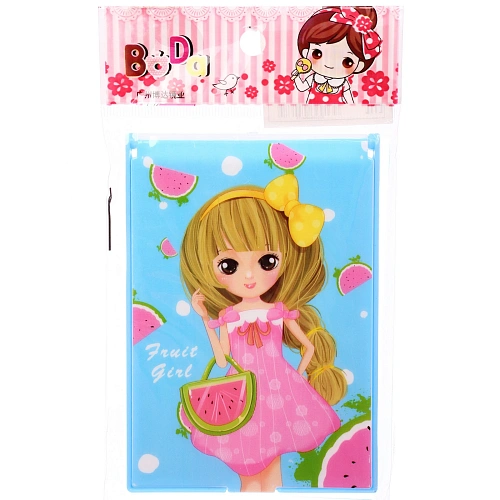 Расческа с зеркалом в наборе детские МИМИШКИ, девочка, цвет голубой, 117,8см _5