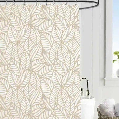 Штора для ванной EVA 180*180 "Селфи" Флориан бежевая 1725-6