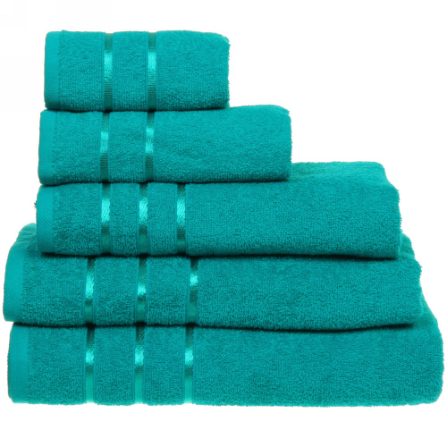 Полотенце махровое 30*60см "LUNA" цвет зеленый 05050 плотность 360гр/м2