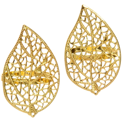 Набор колец для салфеток 2шт Грация`, цвет золото_3