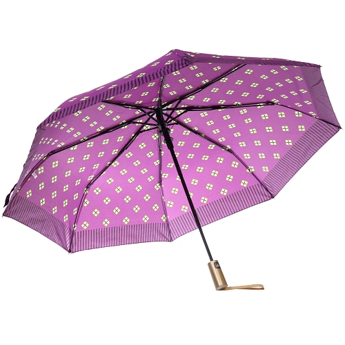 Зонт женский полуавтомат Канада, микс 6 цветов, 8 спиц, d-100см, длина в слож виде 30см_12