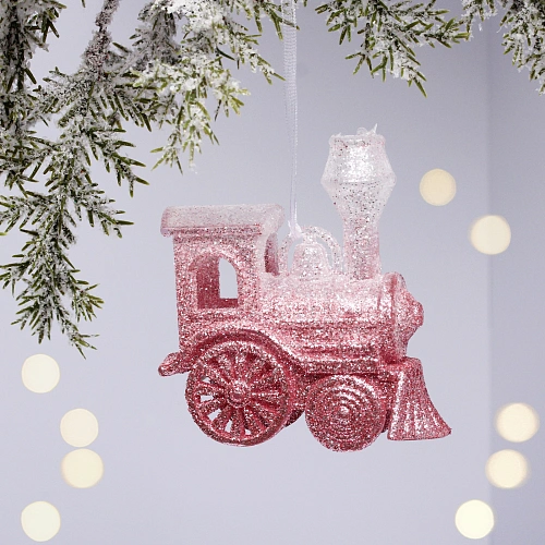 Подвеска "Волшебное путешествие" 9*8,5 см, Белый/Розовый