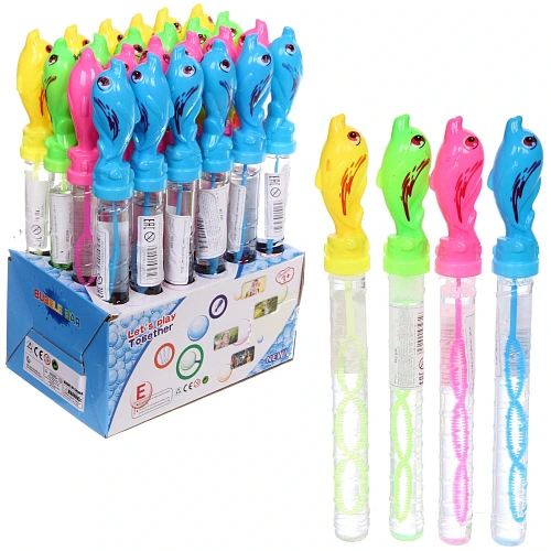 Мыльные пузыри "Дельфинчик", 25 см, 80 мл, цвет микс