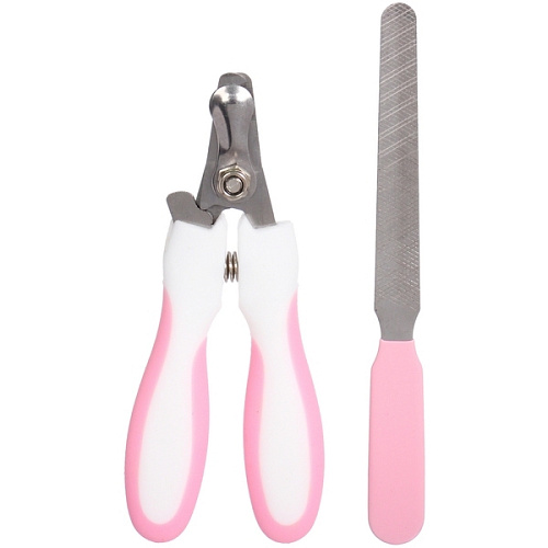 Набор для груминга Великолепный  Бро, когтерез и пилка, цвет белыйрозовый (блистер U)_5