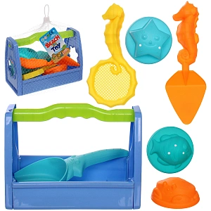 Набор для игры в песочнице "Песочный мастер", 20,5*11,5*15 см, 7 предметов