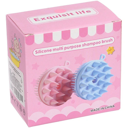 Щетка для вычесывания шерсти двухстороняя Счастливый хвост!, цвет розовый, 84см (коробка)_6