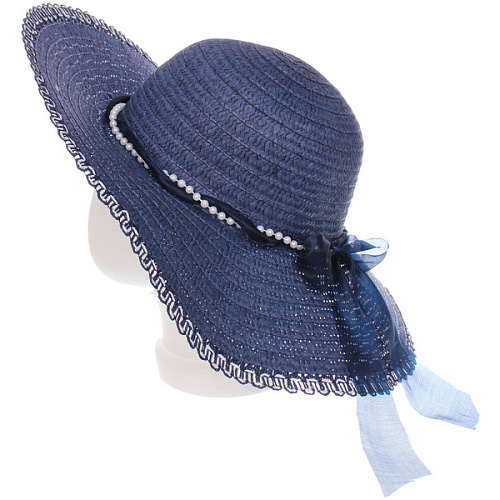 Шляпа женская с широкими полями TiraMiSu- Нинэль, соломенно-золотой , р58, ширина полей 11см_4