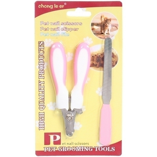 Набор для груминга Великолепный  Бро, когтерез и пилка, цвет белыйрозовый (блистер U)_7