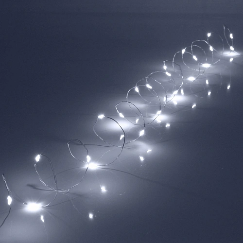Гирлянда для дома НИТЬ Роса 20 м 200 ламп LED, 8 реж,IP-20, Белый_2