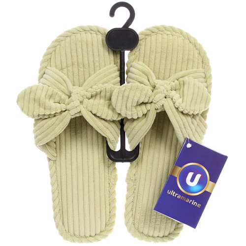 Тапочки женские домашние COZY, цвет зелёный, р-р 40-41_6