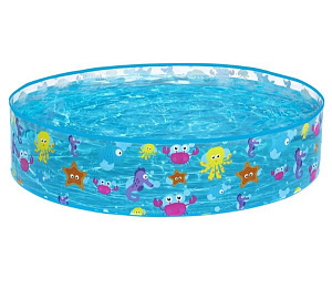 Бассейн складной 122*25 см Fill 'N Fun Sparking Sea Bestway (55028)