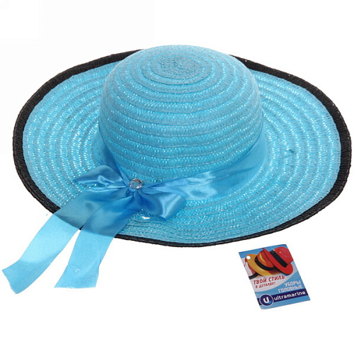 Шляпа женская с широкими полями TiraMiSu- Бэлла, микс 6 цветов, р58, ширина полей 11 см_15