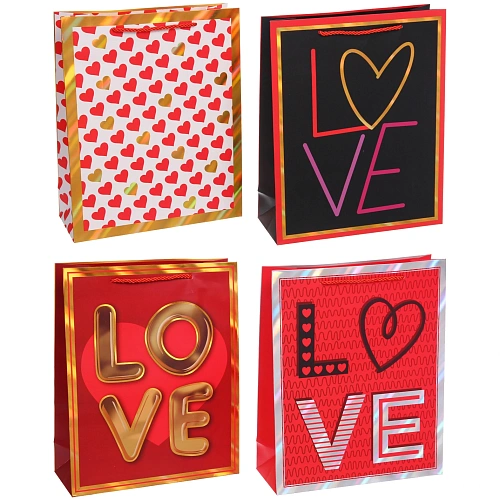 Пакет подарочный "My love" 26*32*10 см