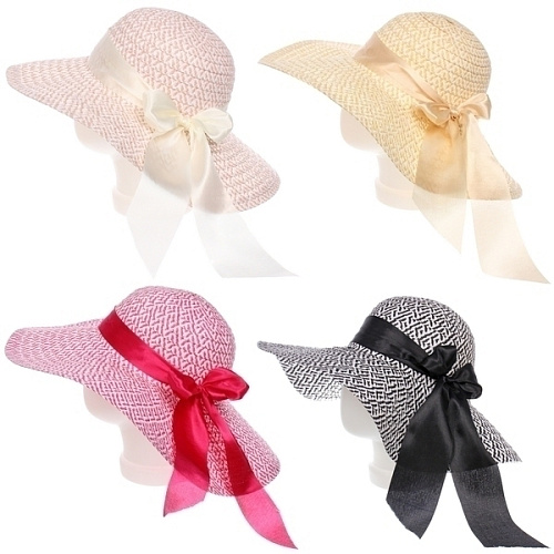 Шляпа женская с широкими полями TiraMiSu- Шантика, цвет микс , р58, ширина полей 11см_3