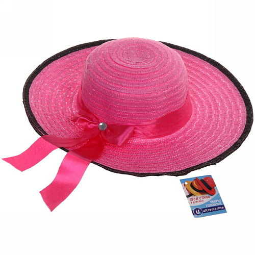 Шляпа женская с широкими полями TiraMiSu- Бэлла, микс 6 цветов, р58, ширина полей 11 см_10