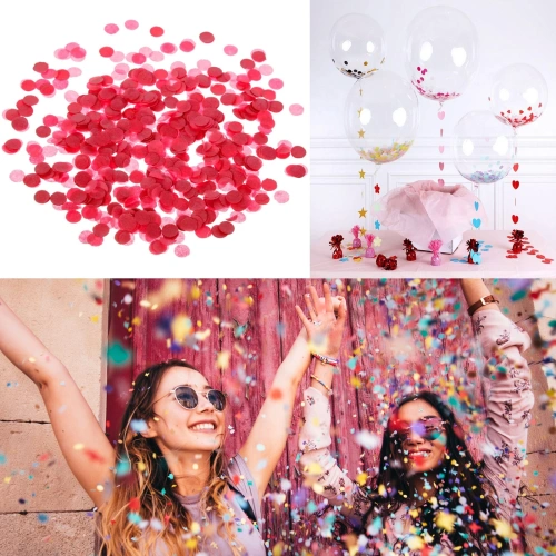 Конфетти "Круги красные" 10 г, бумага