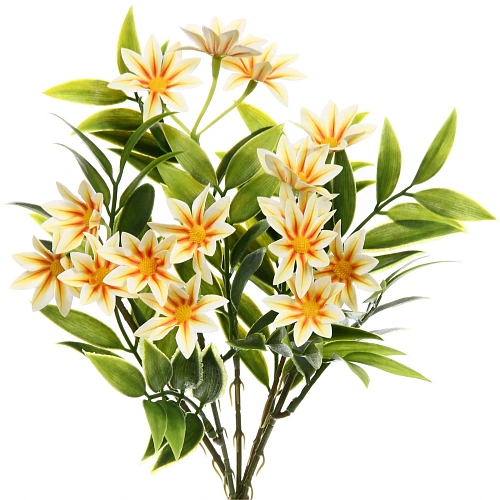 Искусственные цветы Волшебство лета 32см Космея 15 цветков желтые_3