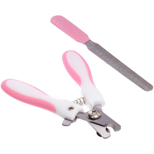 Набор для груминга Великолепный  Бро, когтерез и пилка, цвет белыйрозовый (блистер U)_6