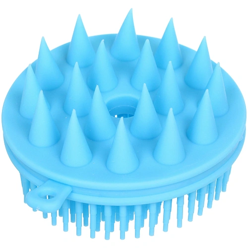 Щетка для вычесывания шерсти двухстороняя Счастливый хвост!, цвет голубой, 84см (коробка)_3