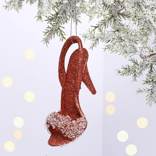 Подвеска "Волшебная туфелька" 8*5*10 см, Янтарь