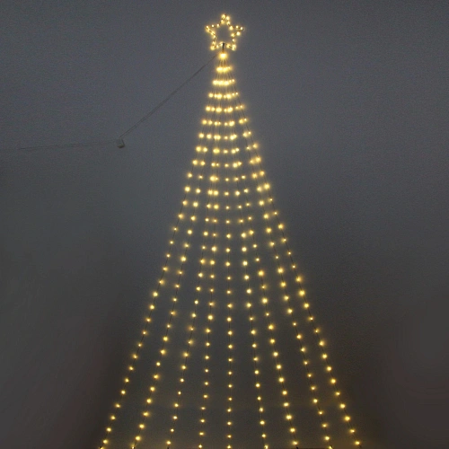 Гирлянда для дома ЗАНАВЕС "Звездный путь"3м (водопад) 281 лампа LED, 7 режимов, IP-20.220v, Теплый белый