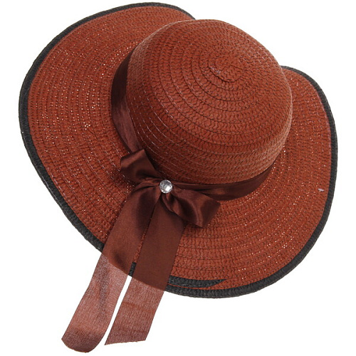 Шляпа женская с широкими полями TiraMiSu- Бэлла, микс 6 цветов, р58, ширина полей 11 см_18