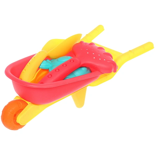 Набор для игры в песочнице Тачка, 3214 см, 5 предметов, микс_11