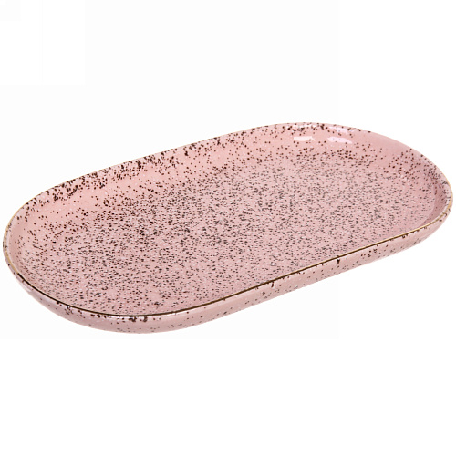 Блюдо керамическое "Pink Stone" 29*16*3см