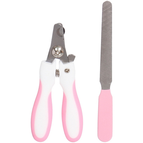 Набор для груминга Великолепный  Бро, когтерез и пилка, цвет белыйрозовый (блистер U)_4