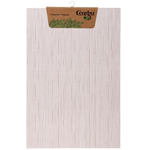 Салфетка на стол 30*45см "Строчка" плетеная, бежевая