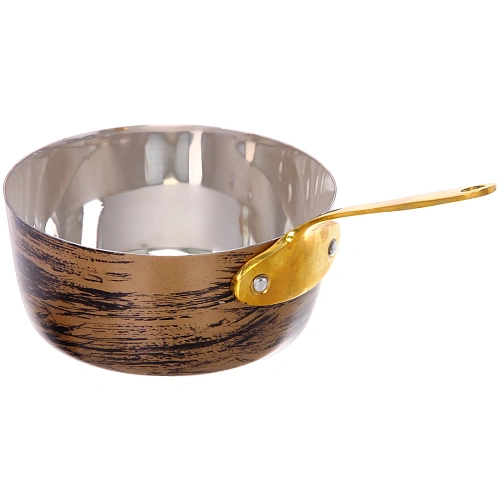 Ковш из нержавеющей стали для соуса 12см цвет Антик_4